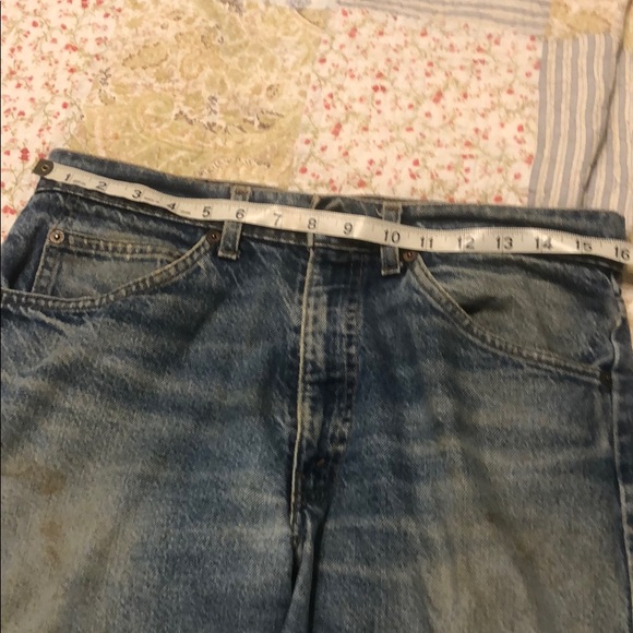 LEVIS Levi’s 505 true vintage amazing faded ripped - Picture 9 of 10